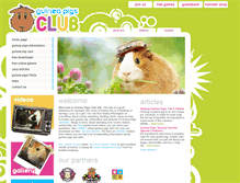 Tablet Screenshot of guineapigsclub.com
